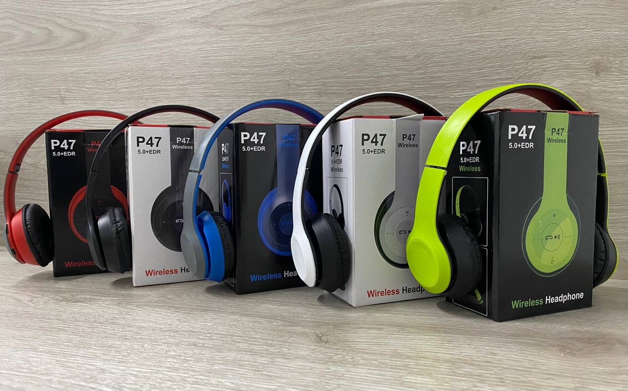 Audífonos Diadema P47 Inalámbricos Bluetooth con Micrófono
