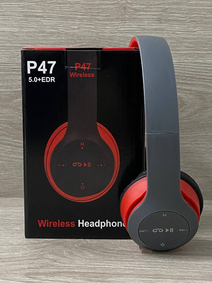 Audífonos Diadema P47 Inalámbricos Bluetooth con Micrófono