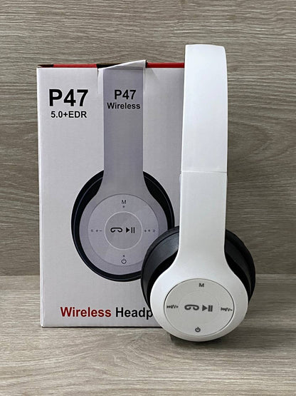 Audífonos Diadema P47 Inalámbricos Bluetooth con Micrófono