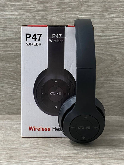 Audífonos Diadema P47 Inalámbricos Bluetooth con Micrófono