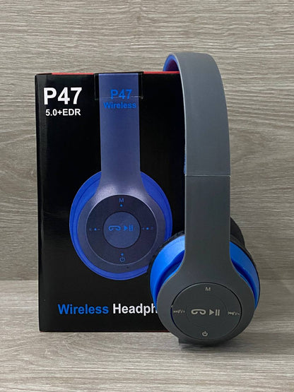 Audífonos Diadema P47 Inalámbricos Bluetooth con Micrófono