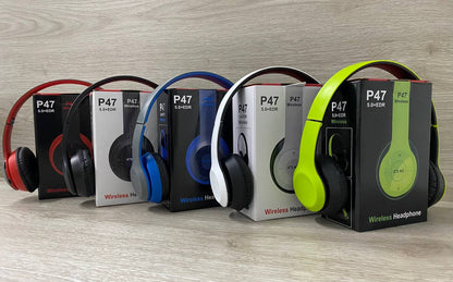 Audífonos Diadema P47 Inalámbricos Bluetooth con Micrófono