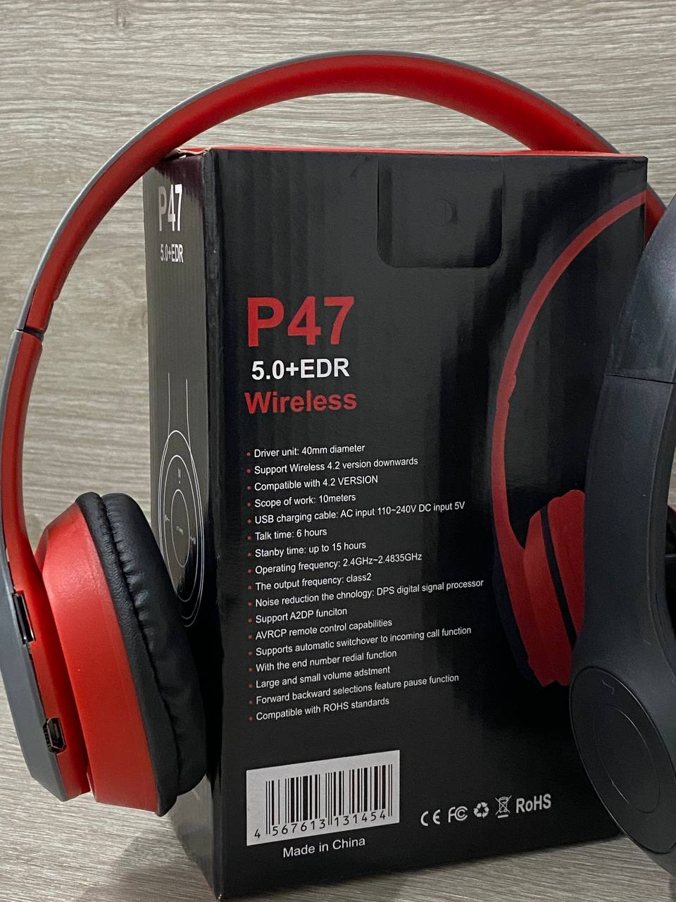 Audífonos Diadema P47 Inalámbricos Bluetooth con Micrófono