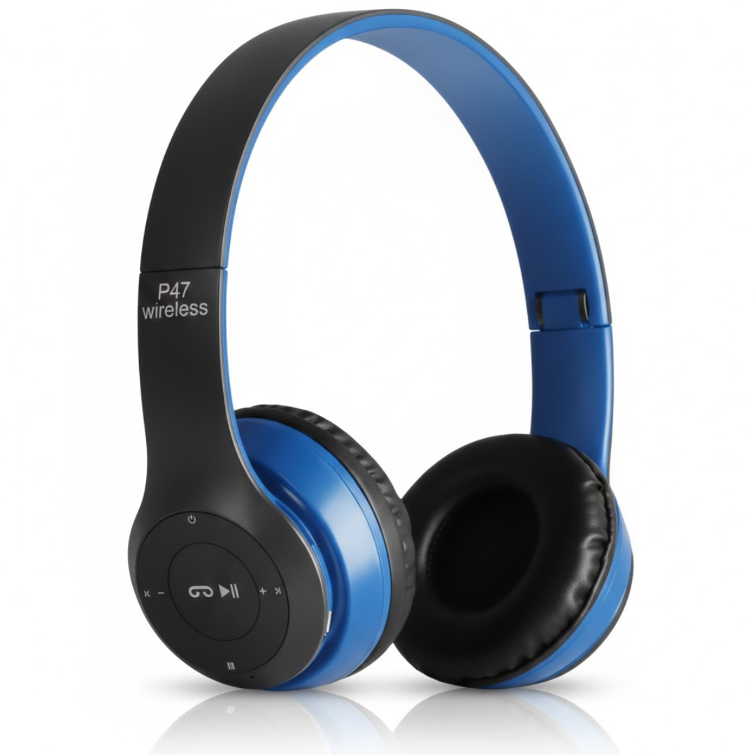 Audífonos Diadema P47 Inalámbricos Bluetooth con Micrófono